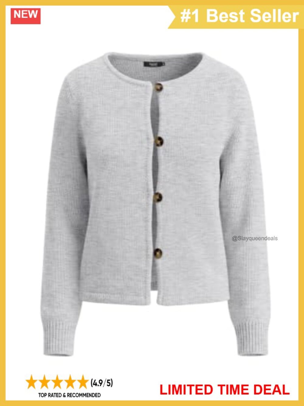 Wool Blend Oversized Button Down Knit Cardigan Sweater